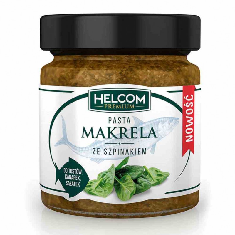 Pasta makrela ze szpinakiem 180 g - Helcom