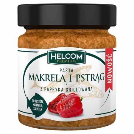 Pasta makrela i pstrąg z papryką grillowaną 180 g - Helcom