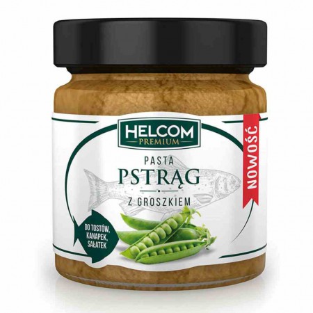Pasta pstrąg z groszkiem 180 g - Helcom