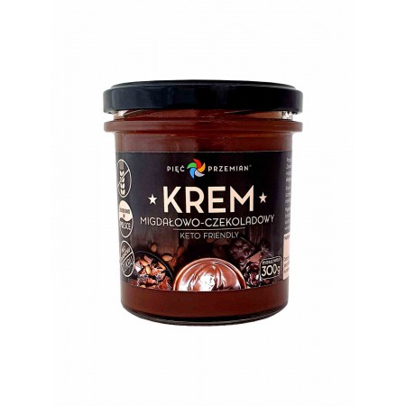 Krem migdałowo-czekoladowy KETO 300 g - Pięć Przemian