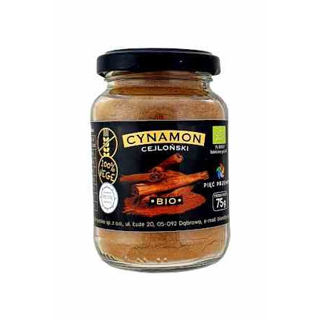 Cynamon cejloński BIO 75 g - Pięć Przemian