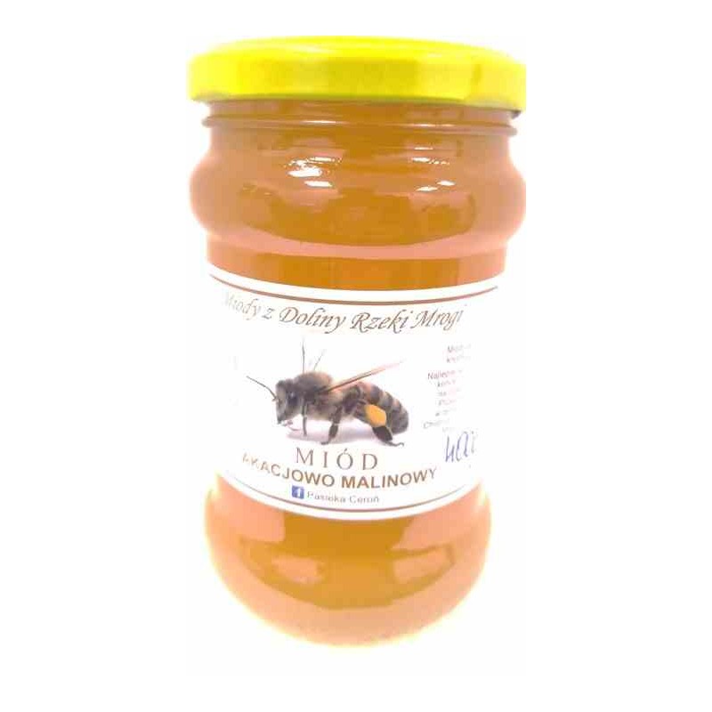 Miód akacjowo malinowy 400 g