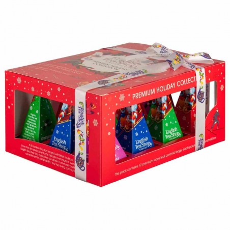 Zestaw herbat świątecznych piramidki Holiday RED (12x2) BIO 24 g
