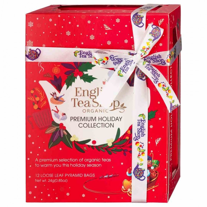 Zestaw herbat świątecznych piramidki Holiday RED (12x2) BIO 24 g