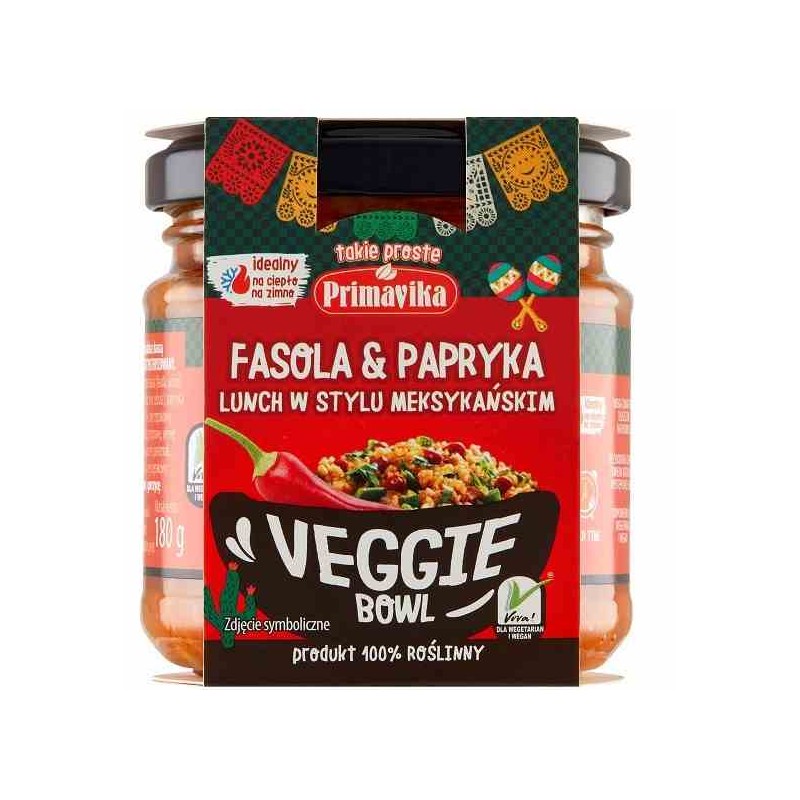 Veggie Bowl - fasola & papryka lunch w stylu meksykańskim 180 g