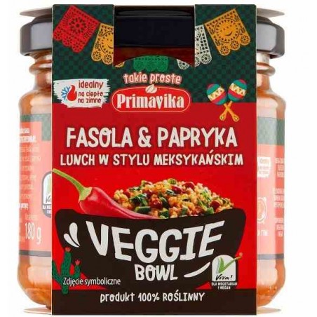 Veggie Bowl - fasola & papryka lunch w stylu meksykańskim 180 g