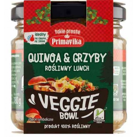 Veggie Bowl -  quinoa & grzyby roślinny lunch 180g