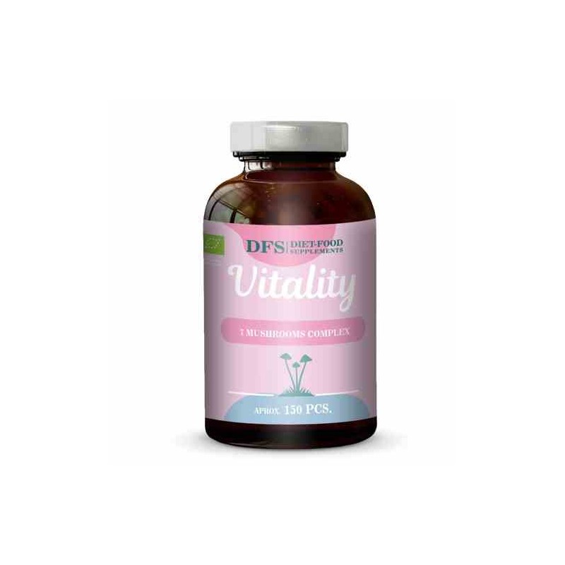 Vitality -kompleks 7 grzybów witalnych w kapsułkach BIO 45g
