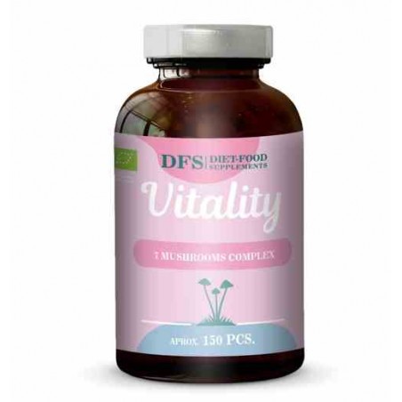 Vitality -kompleks 7 grzybów witalnych w kapsułkach BIO 45g