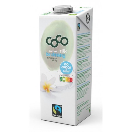 COCONUT MILK - NAPÓJ KOKOSOWY DO PICIA BEZ DODATKU CUKRÓW FAIR TRADE BIO 1 L - COCO (DR MARTINS)