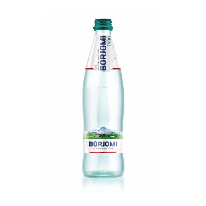 WODA MINERALNA GAZOWANA 500 ml (SZKŁO) - BORJOMI