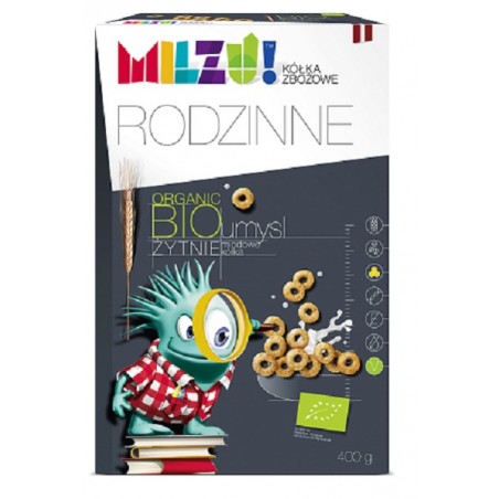 KÓŁKA ŻYTNIO - OWSIANE Z MIODEM "UMYSŁ" BIO 400 g - MILZU