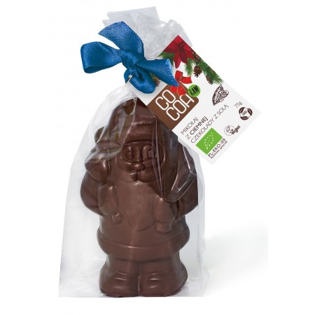MIKOŁAJ Z CIEMNEJ CZEKOLADY 75% Z SOLĄ BIO 75 g - COCOA (PRODUKT SEZONOWY)