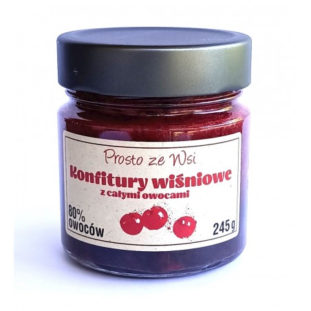 KONFITURA EKSTRA Z WIŚNI BIO 245 g - PROSTO ZE WSI