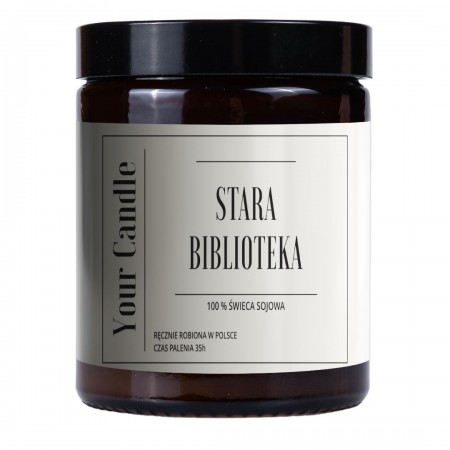 ŚWIECA SOJOWA STARA BIBLIOTEKA 180 ml - YOUR CANDLE