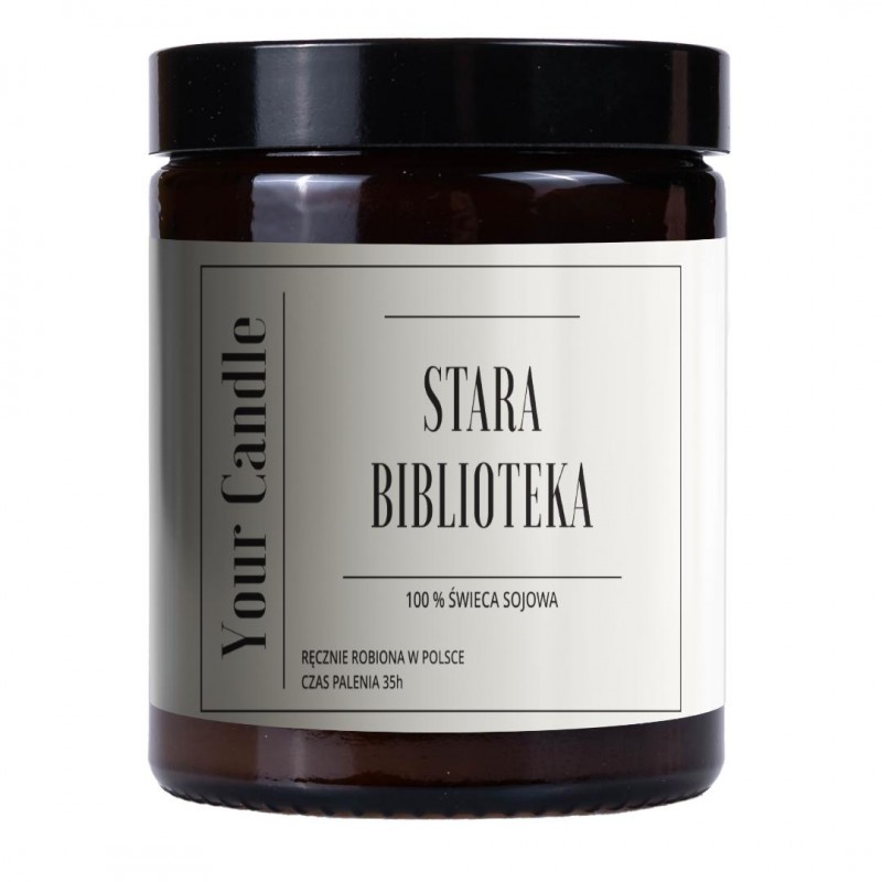 ŚWIECA SOJOWA STARA BIBLIOTEKA 180 ml - YOUR CANDLE
