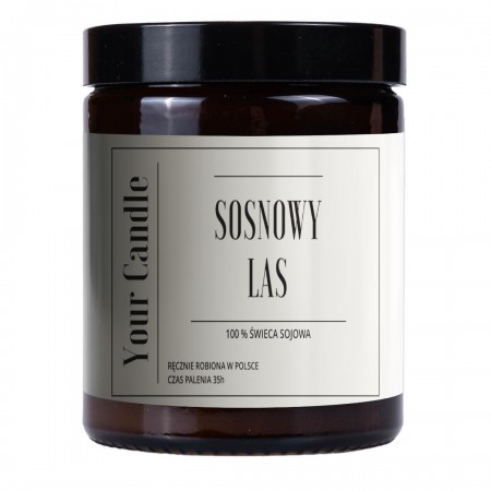 ŚWIECA SOJOWA SOSNOWY LAS 180 ml - YOUR CANDLE