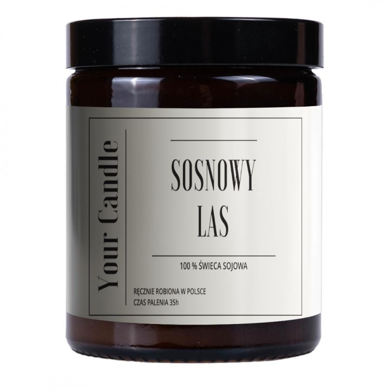 ŚWIECA SOJOWA SOSNOWY LAS 180 ml - YOUR CANDLE