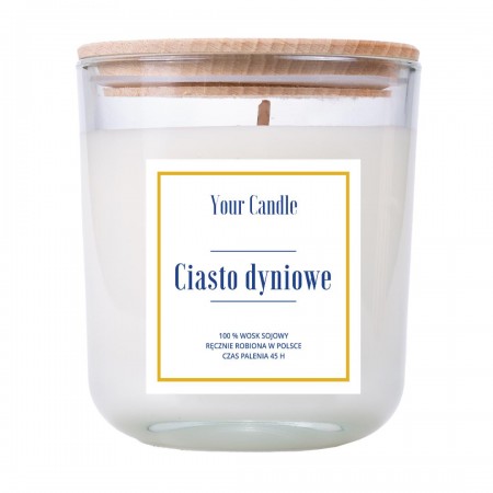 ŚWIECA SOJOWA CIASTO DYNIOWE 210 ml - YOUR CANDLE