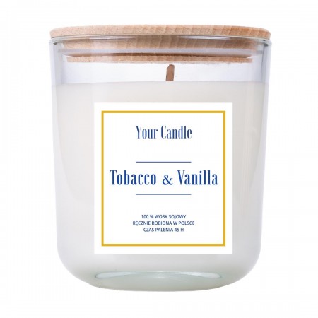 ŚWIECA SOJOWA TOBACCO & VANILLA 210 ml - YOUR CANDLE