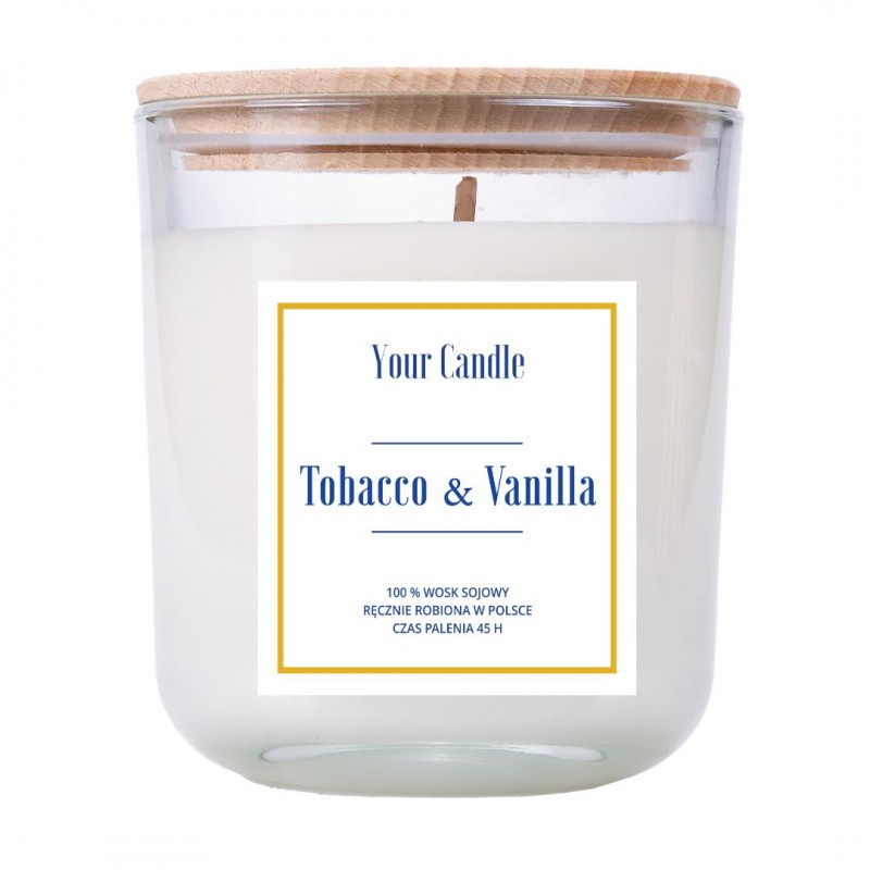 ŚWIECA SOJOWA TOBACCO & VANILLA 210 ml - YOUR CANDLE