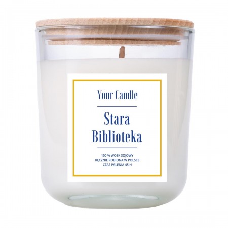 ŚWIECA SOJOWA STARA BIBLIOTEKA 210 ml - YOUR CANDLE