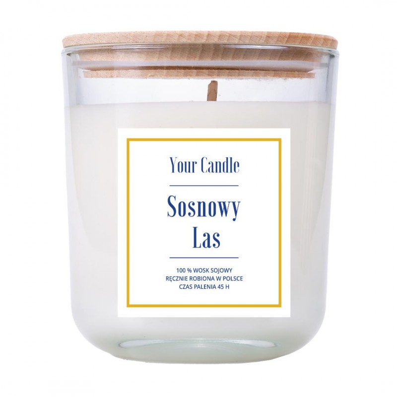 ŚWIECA SOJOWA SOSNOWY LAS 210 ml - YOUR CANDLE