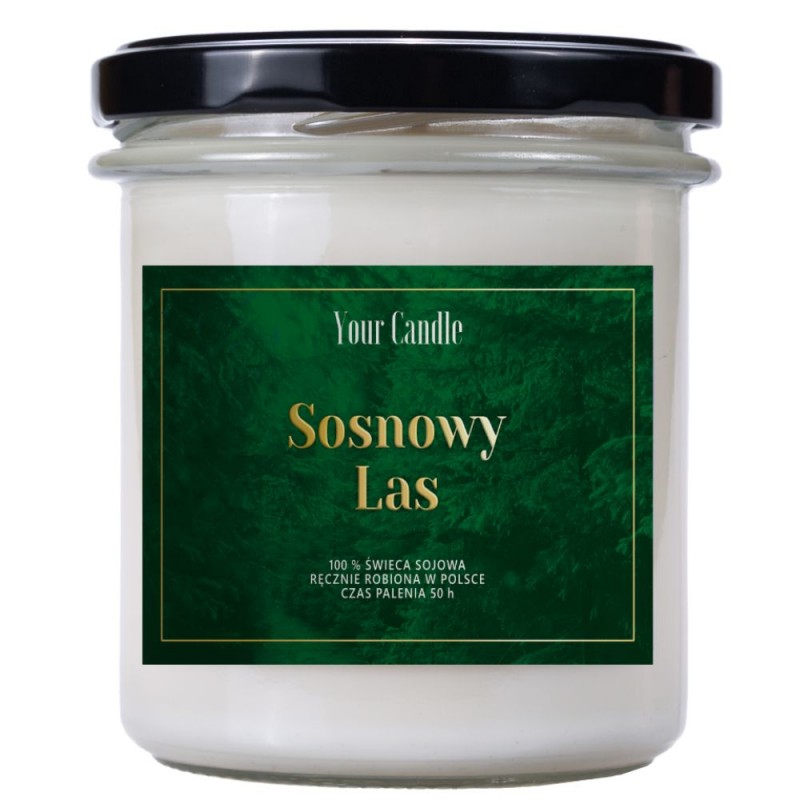ŚWIECA SOJOWA SOSNOWY LAS 300 ml - YOUR CANDLE