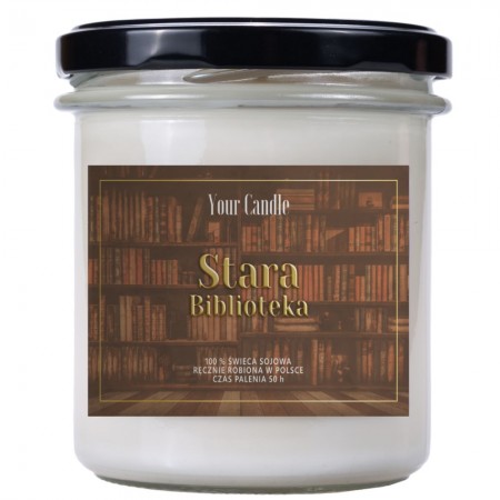 ŚWIECA SOJOWA STARA BIBLIOTEKA 300 ml - YOUR CANDLE