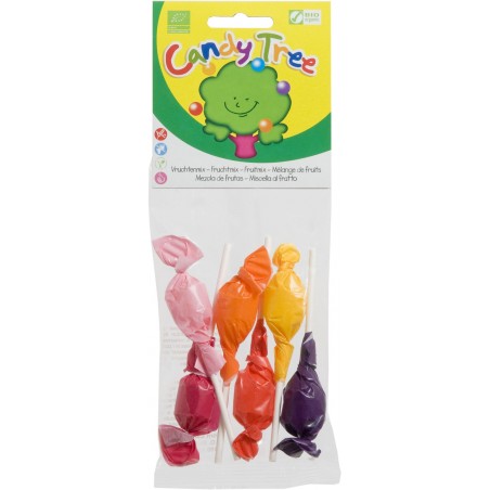 LIZAKI OKRĄGŁE MIX BEZGLUTENOWE BIO (6 x 10 g) 60 g - CANDY TREE