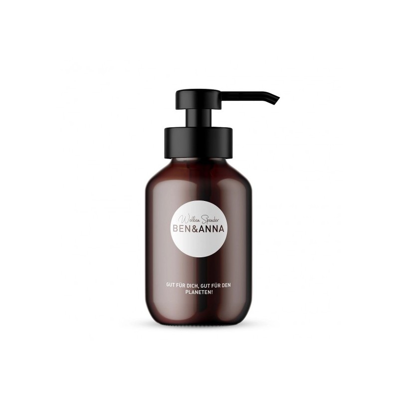 BUTELKA SZKLANA Z DOZOWNIKIEM DO MYDŁA W TABLETKACH 200 ml - BEN & ANNA