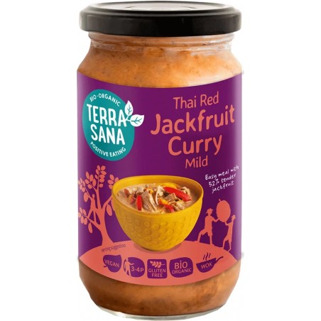 SOS TAJSKI CZERWONE CURRY Z JACKFRUIT BEZGLUTENOWY BIO 350 g - TERRASANA