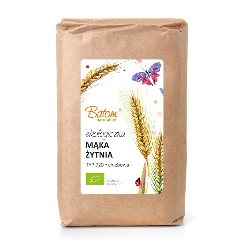 MĄKA ŻYTNIA CHLEBOWA TYP 720 BIO 1 kg - BATOM