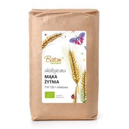 MĄKA ŻYTNIA CHLEBOWA TYP 720 BIO 1 kg - BATOM