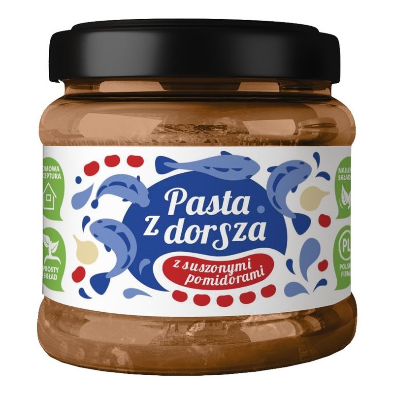 PASTA Z DORSZA Z SUSZONYMI POMIDORAMI 140 g - KUTER FISH