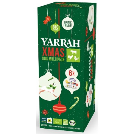 ŚWIĄTECZNY MULTIPACK DLA PSA PASZTET BIO (6 x 150 g) 900 g - YARRAH (PRODUKT SEZONOWY)