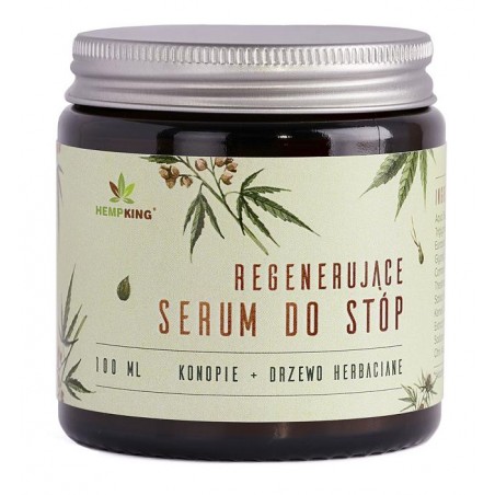 SERUM REGENERUJĄCE DO STÓP Z CBD O ZAPACHU DRZEWA HERBACIANEGO 100 ml - HEMPKING