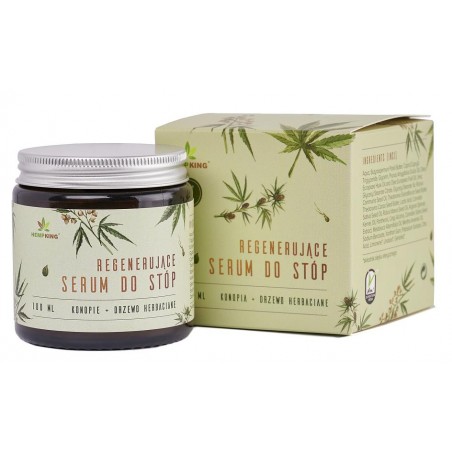 SERUM REGENERUJĄCE DO STÓP Z CBD O ZAPACHU DRZEWA HERBACIANEGO 100 ml - HEMPKING