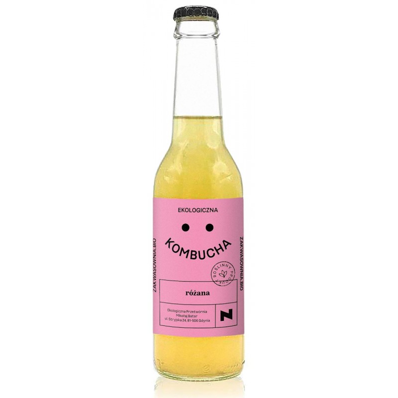 KOMBUCHA RÓŻANA BIO 270 ml - ZAKWASOWNIA