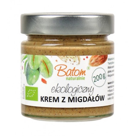 KREM Z PRAŻONYCH MIGDAŁÓW BIO 200 g - BATOM