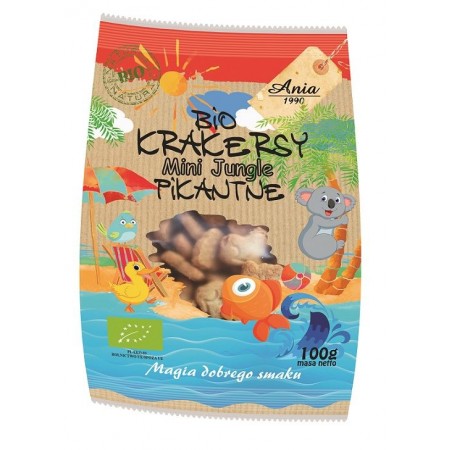 KRAKERSY MINI JUNGLE PIKANTNE BIO 100 g - BIO ANIA