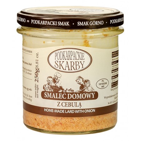 SMALEC DOMOWY Z CEBULĄ 250 g - PODKARPACKIE SKARBY