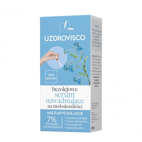 SERUM DO TWARZY NAWADNIAJĄCE NA NIEDOSKONAŁOŚCI 30 ml - UZDROVISCO (BEZOLEJOWA)