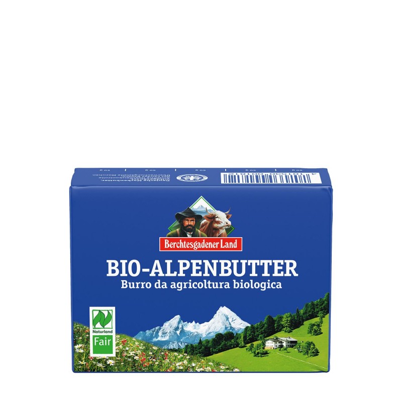 MASŁO ALPEJSKIE (82 % TŁUSZCZU) BIO 250 g - BERCHTESGADENER LAND