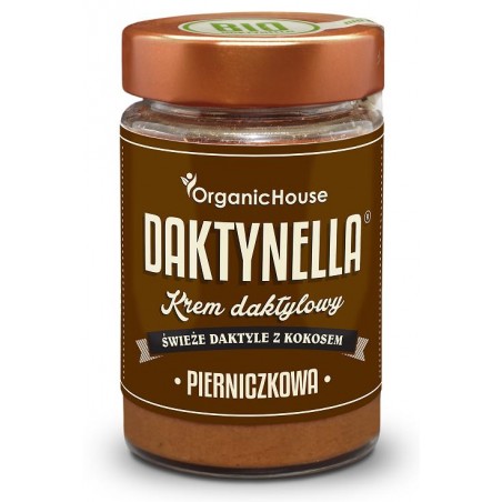 KREM KOKOSOWO - DAKTYLOWY PIERNICZKOWY BEZGLUTENOWY BIO 190 g - ORGANIC HOUSE (DAKTYNELLA)