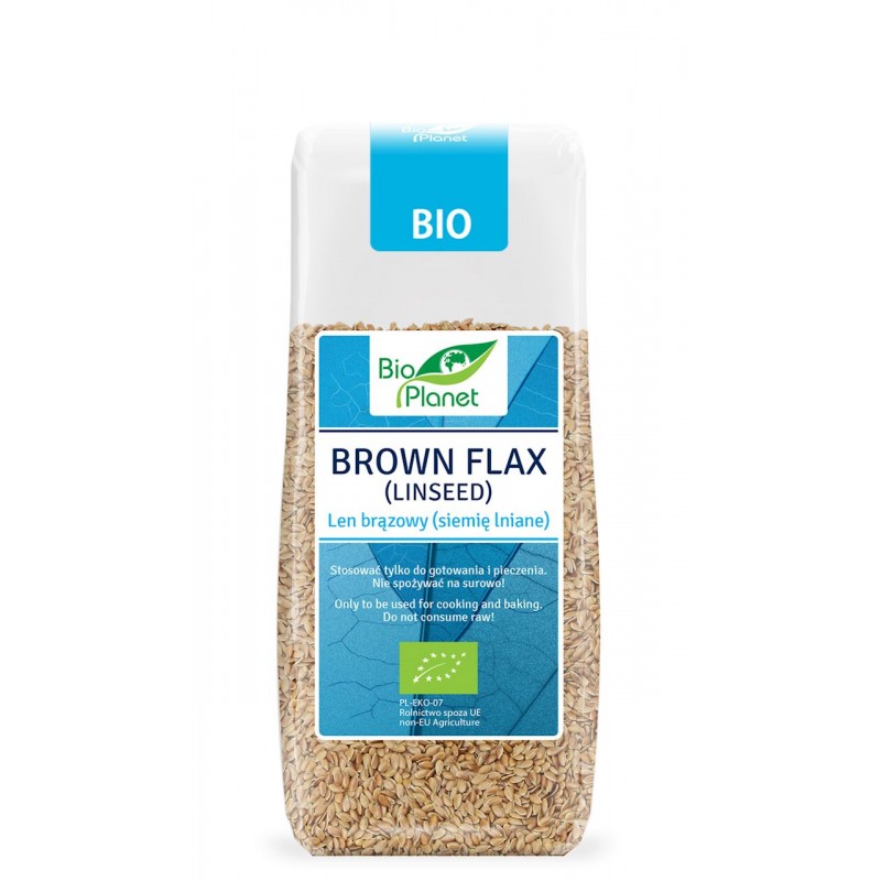 LEN BRĄZOWY (SIEMIĘ LNIANE) BIO 200 g - BIO PLANET