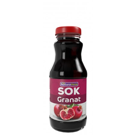 SOK Z GRANATU 100 % 250 ml - NATURAVENA