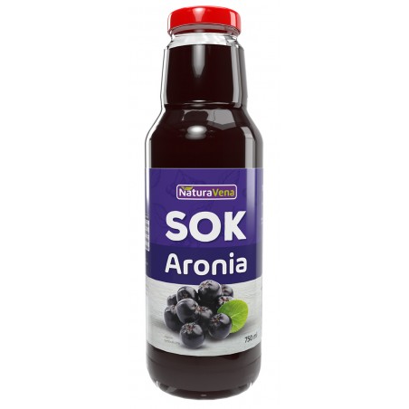 SOK Z ARONII 100 % 750 ml - NATURAVENA