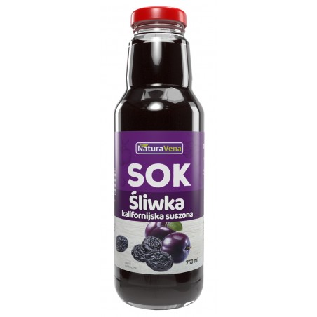 SOK Z SUSZONYCH ŚLIWEK KALIFORNIJSKICH 750 ml - NATURAVENA