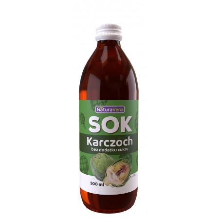 SOK Z KARCZOCHA 100 %  500 ml - NATURAVENA